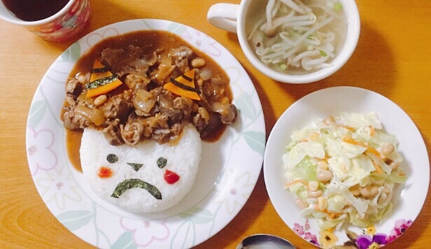 節分カレー,幼児期 カレー,米粉 カレー,鬼 カレー
