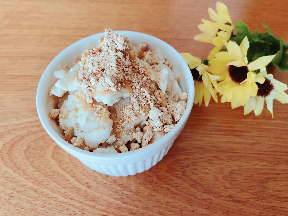 黒糖豆腐アイスクリーム 卵 乳製品不使用 ダイエットアイス 管理栄養士namiのレシピブログ