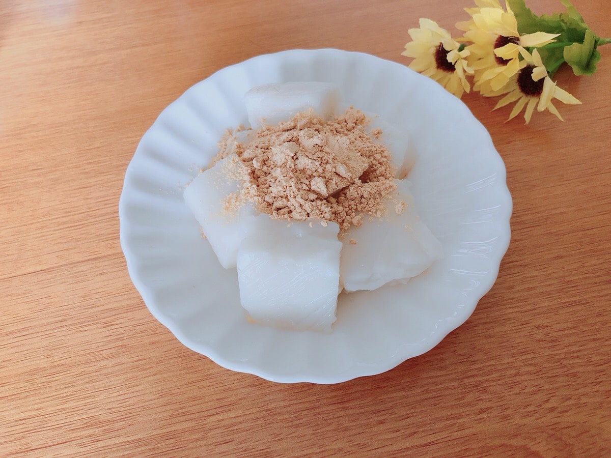 電子レンジで簡単 米粉もちレシピ わらび餅風 冷たい米粉レシピ 管理栄養士namiのレシピブログ