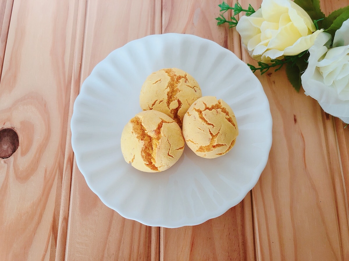 米粉かぼちゃパン♪油・小麦粉・乳製品・大豆製品・卵不使用!幼児食レシピ