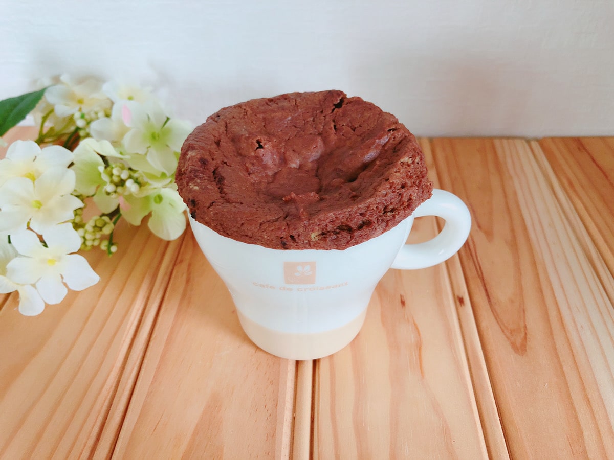 レンジで簡単大豆粉ココアマグカップケーキ 油 小麦粉 乳 卵なし 大豆粉レシピ 管理栄養士namiのレシピブログ
