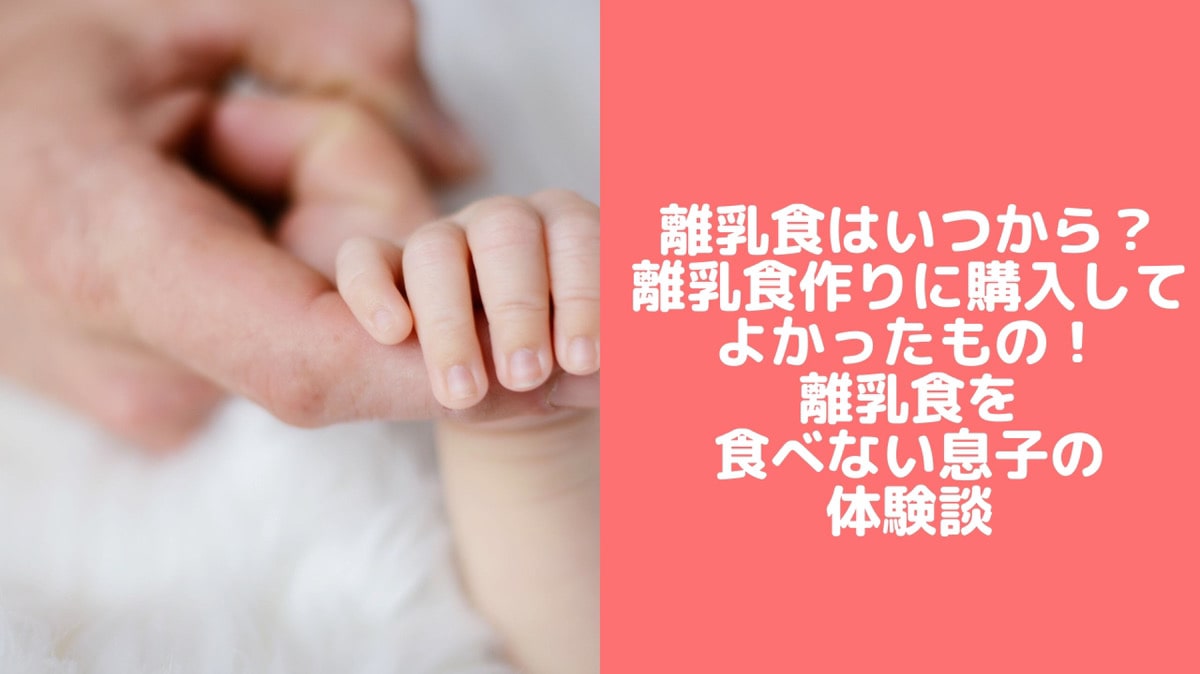 離乳食とは いつから 離乳食作りに買ってよかったもの 食べない息子の体験談 管理栄養士namiのレシピブログ