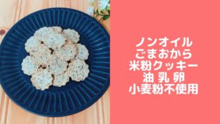 おからクッキー 米粉 おからパウダー バターなし 卵なし 小麦粉なし レシピ 糖質制限