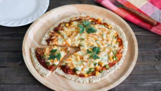 オートミール　ピザ　生地　レシピ　オーブン　トースター　簡単　卵なし