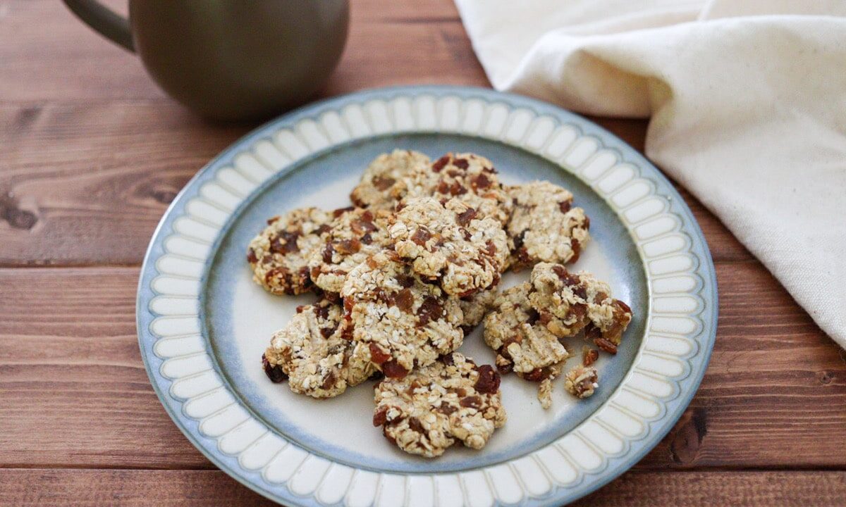 砂糖不使用ヨーグルトレーズンオートミールクッキーレシピ 卵なし小麦粉なし油なし 管理栄養士namiのレシピブログ