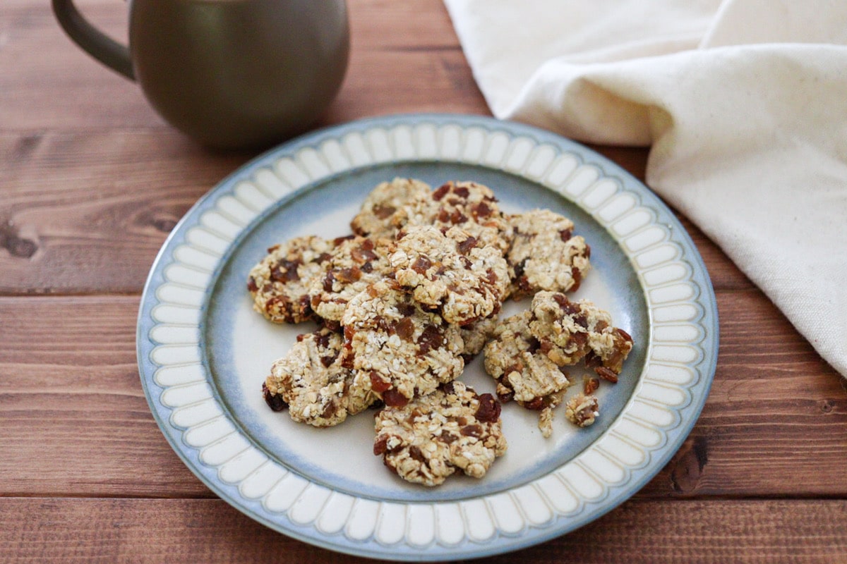 消えるオートミールレーズンクッキーのレシピ