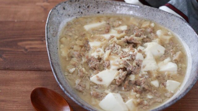 麻婆豆腐　片栗粉なし　えのき　味噌　子供　レシピ　ダイエット