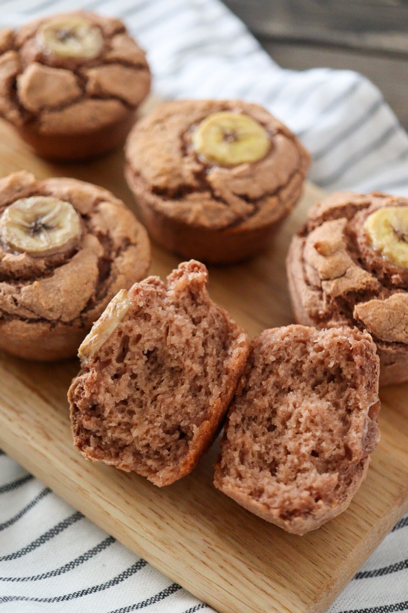 砂糖不使用のバナナマフィンのレシピ