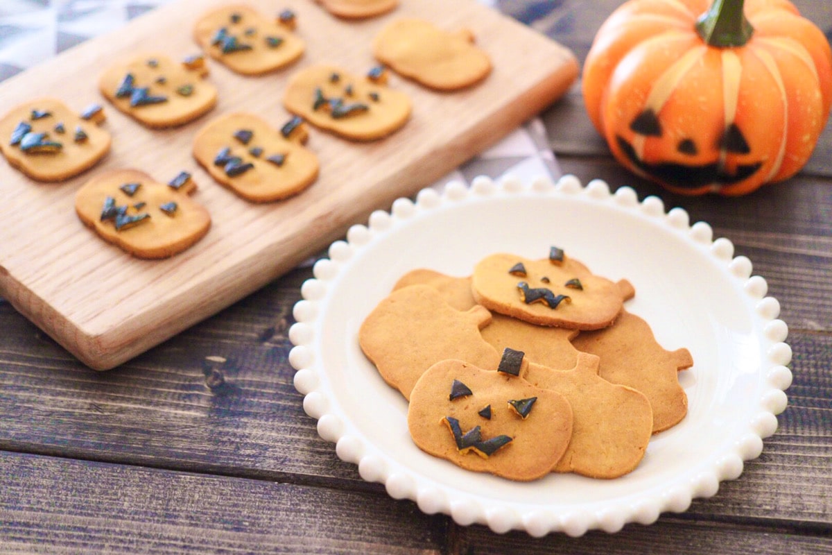 ハロウィンスイーツ かぼちゃクッキーレシピ 卵なしバターなし 管理栄養士namiのレシピブログ