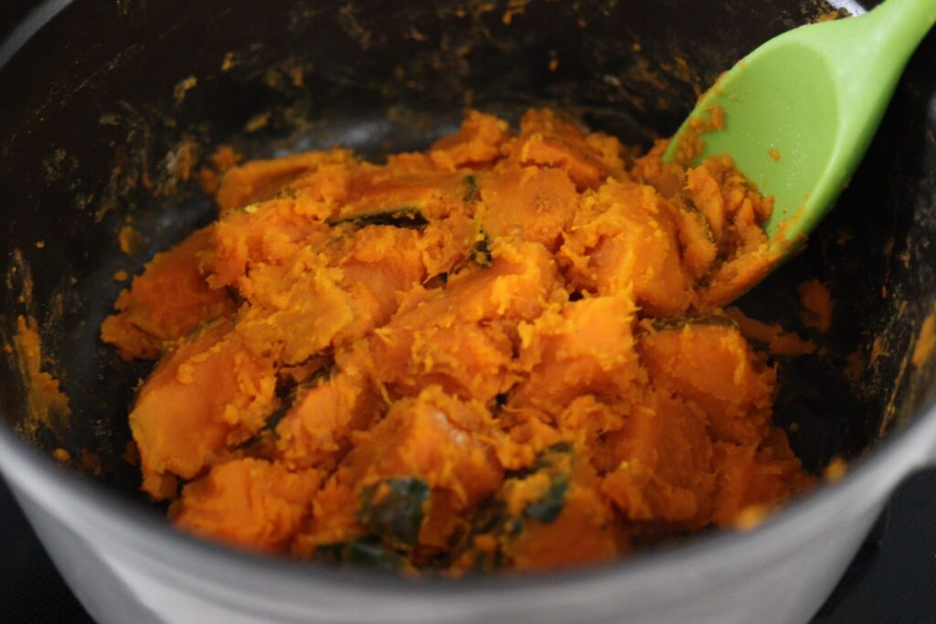 かぼちゃ　スパイス　煮物　インド